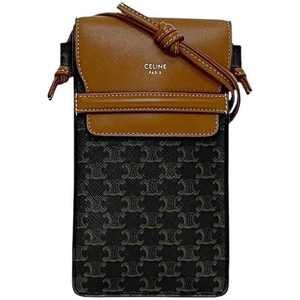 CELINE Black Leather 2C Shoulder Bag